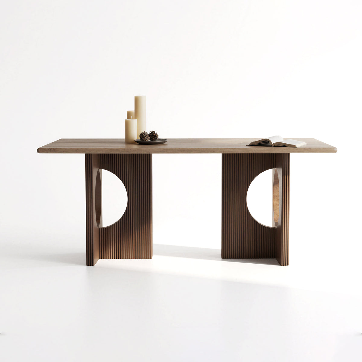 Art Cut-out Solid Wood Dining Table for Designer Space MJ-CZ07