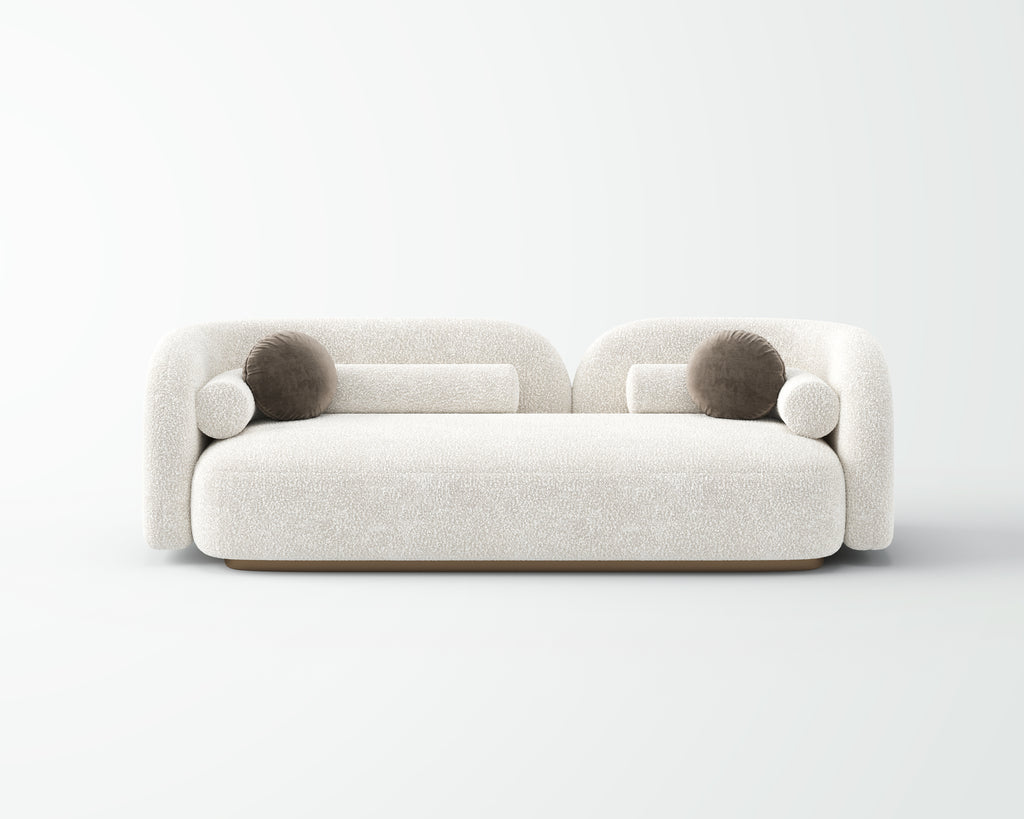 Modern Curved Sectional Sofa for Villa Living Room QY-S1283