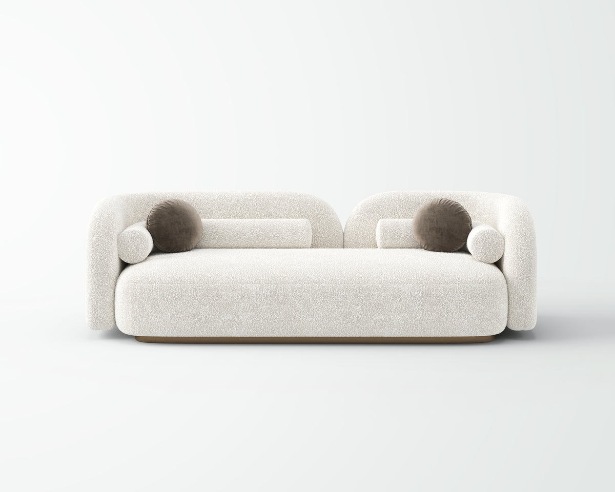 Modern Curved Sectional Sofa for Villa Living Room QY-S1283