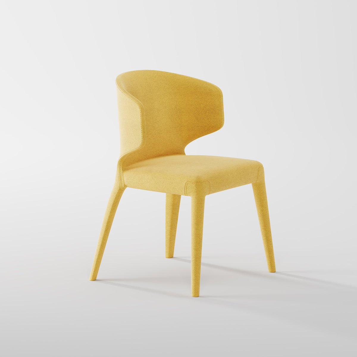 Bright Solid Color Molded Dining Chair for Hotel Restaurant DC-1006
