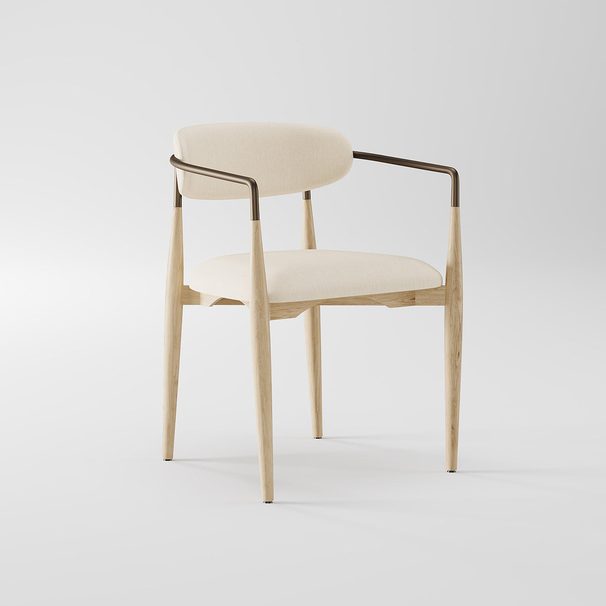 Light Solid Wood Frame Dining Chair DC-1002
