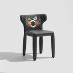 Art Printed Unique Shaped Dining Chair MJ-CY35