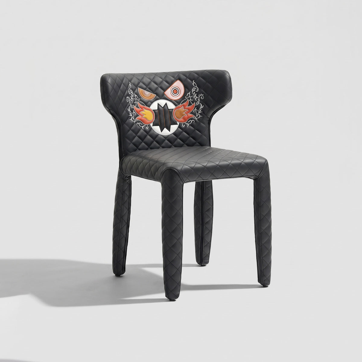 Art Printed Unique Shaped Dining Chair for Custom Interior MJ-CY35