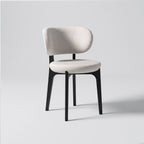 Minimalist Curved Back Fabric Dining Chair for Home Dining Room MJ-CY55