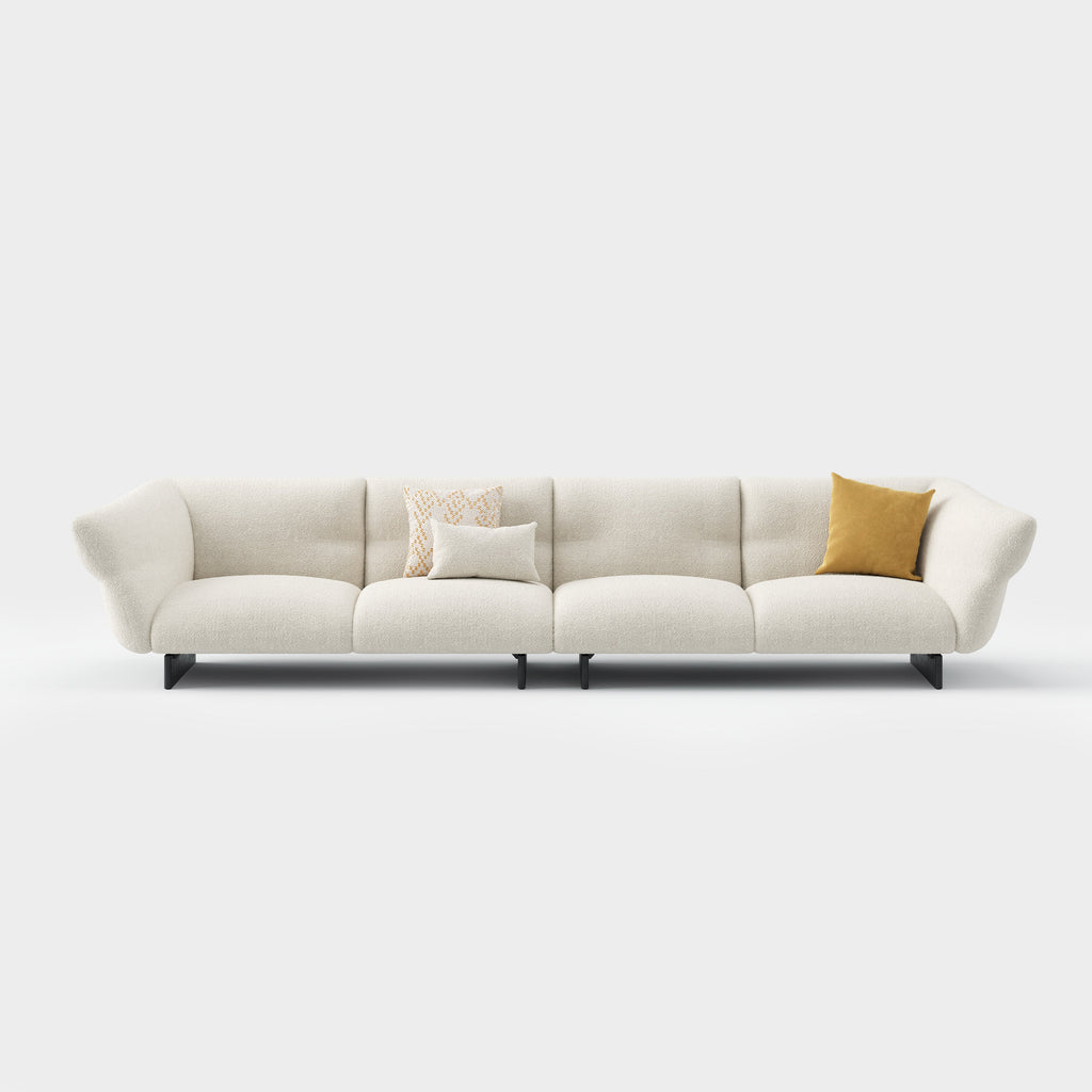 Organic Curved Fabric Sofa for Luxury Villa Living Room SF-1003