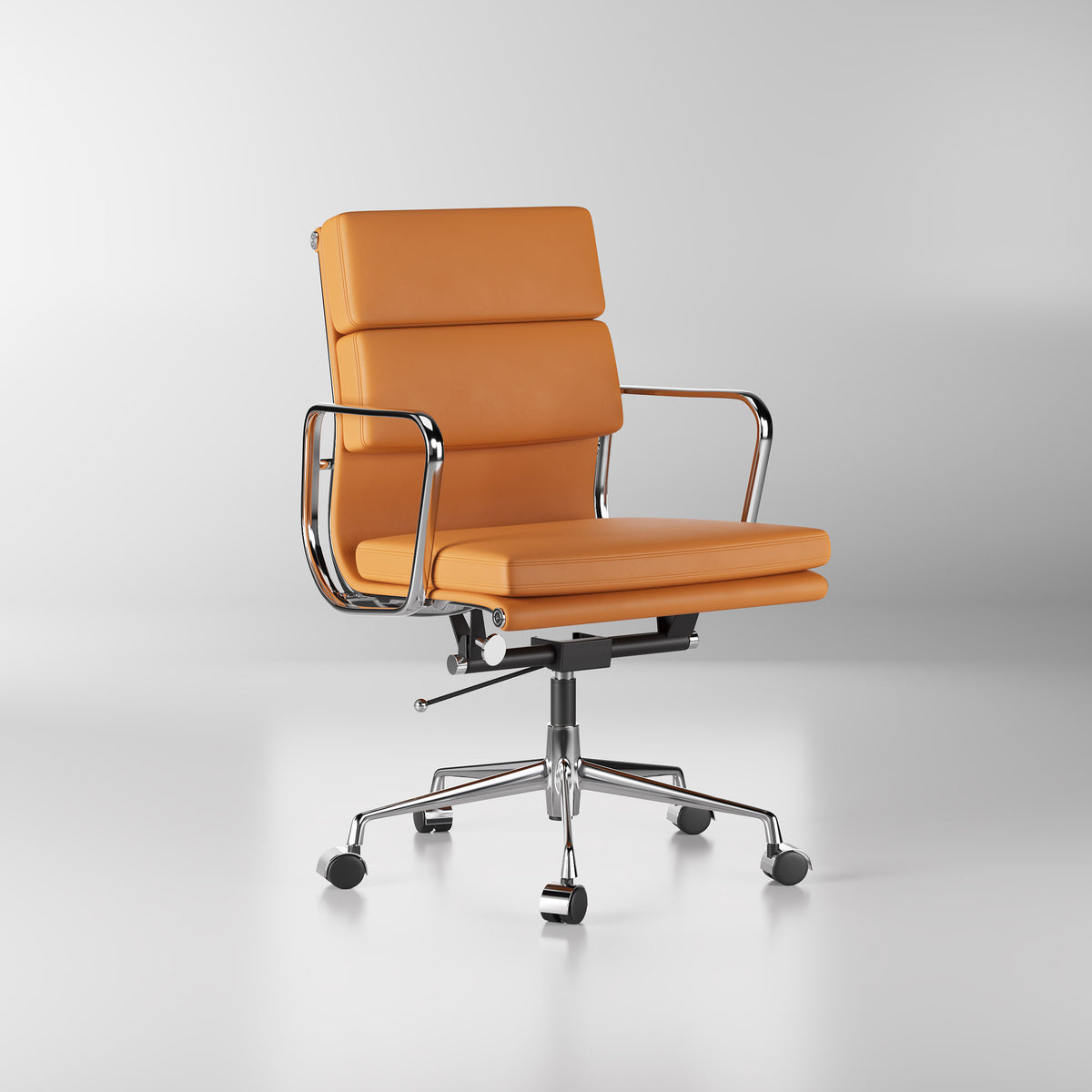Mid-century Leather Executive Office Chair for Study Room LS-1021