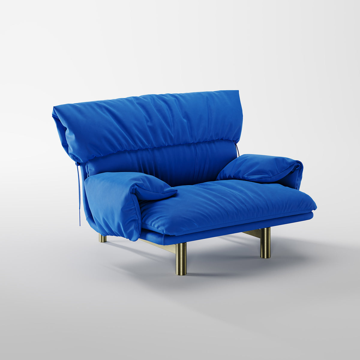 Bright Color Fabric Armchair for Commercial Lobby Projects LC-1012