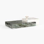Split Green Marble Coffee Table A004