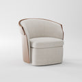 Soft Curved Upholstered Accent Chair for Villa Bedroom LC-1007