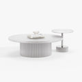 Nesting Round White Coffee Table Set A006