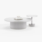 Nesting Round White Coffee Table Set A006