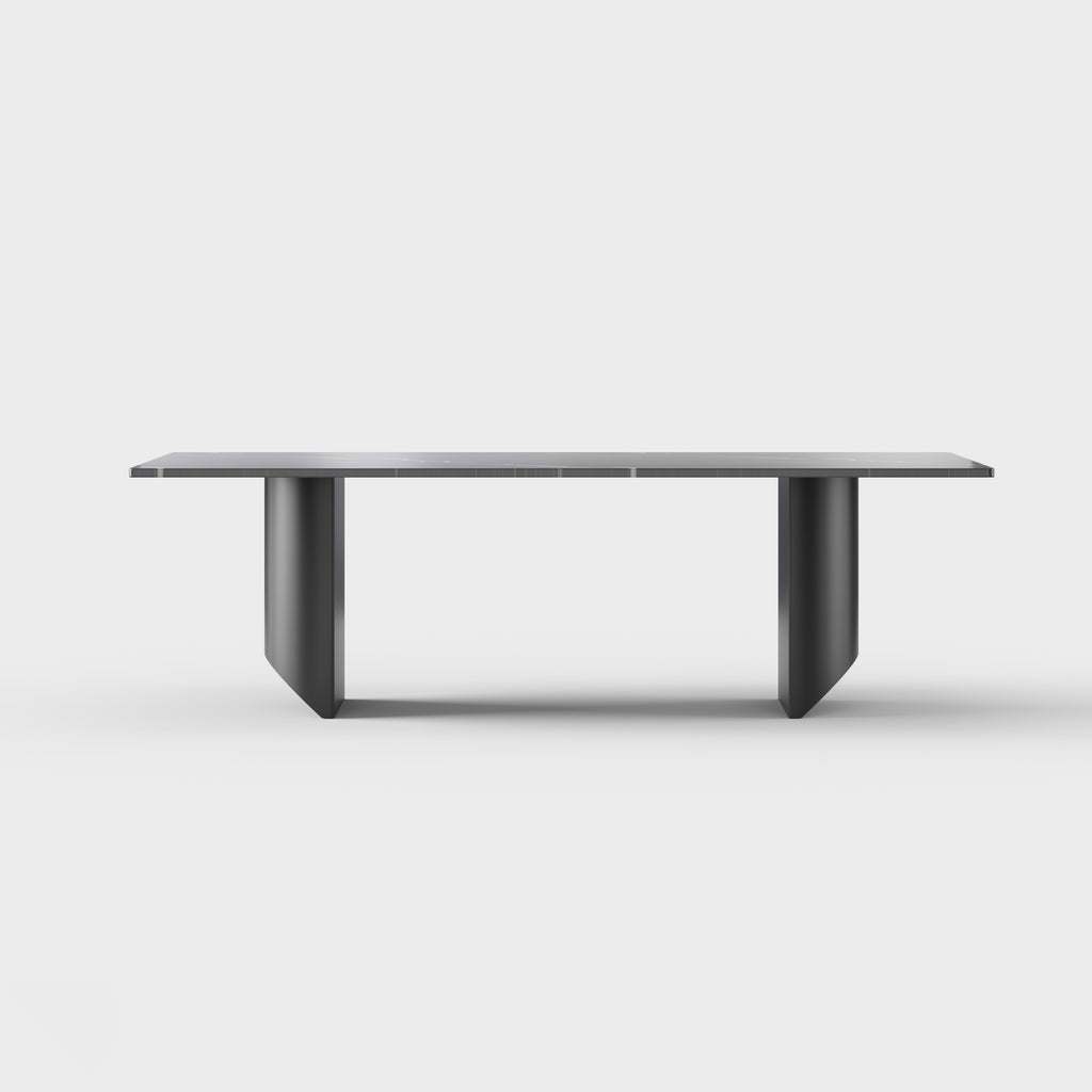 Minimalist Metal Rectangular Dining Table for Residential Dining Room DT-2007