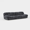 Modern Dark Fabric Modular Sofa, Minimalist Upholstered Couch For Living Room  621#