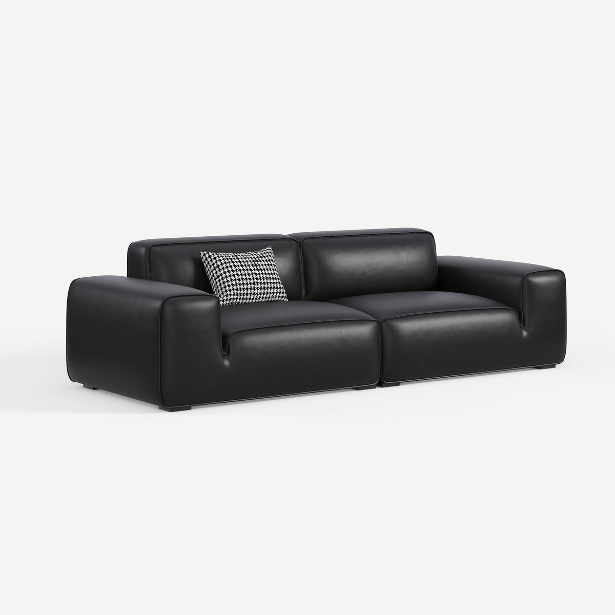Italian Luxury Genuine Leather Sectional Sofa 635