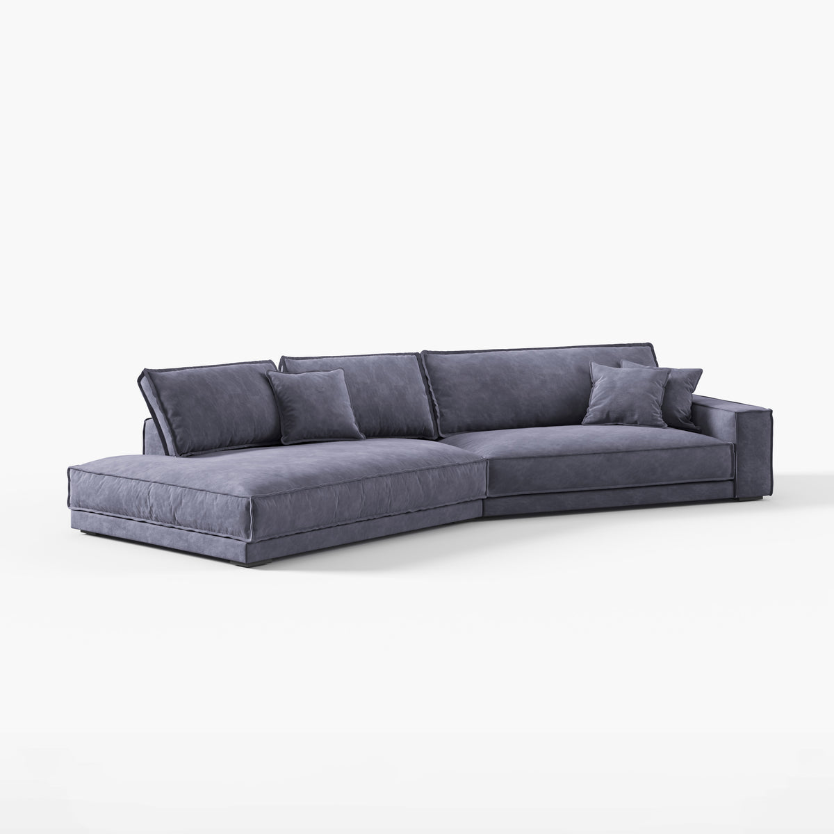 Modern L-Shaped Modular Fabric Sofa 032