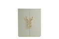 Luxury Snake-Handle Accent Wine Cabinet