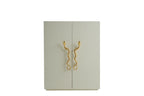 Luxury Snake-Handle Accent Wine Cabinet