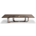 LuxeFlow Copper Glass Table