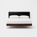 Minimal Straight Panel Leather Bed MJ-C10