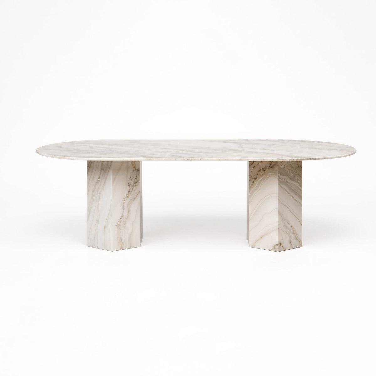 Minimalist Solid Stone Dining Table for Luxury Interior Space MJ-CZ11