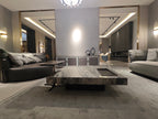 Luxury Marble - Top Coffee Table Set with Accent Table