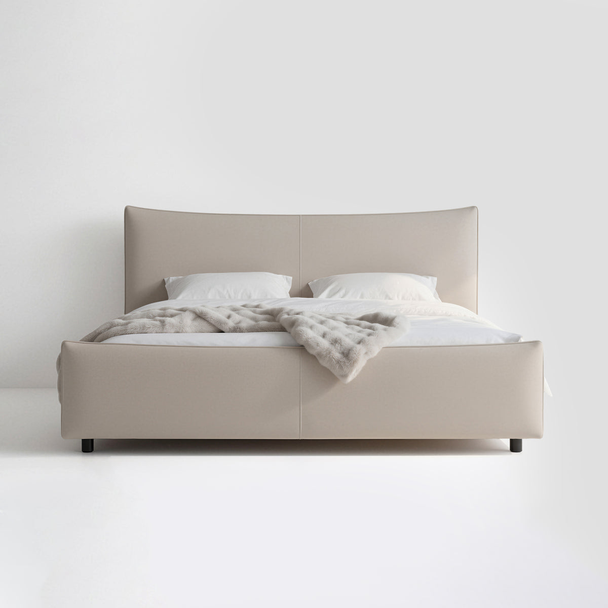 Plain Soft Upholstered Bed MJ-C12