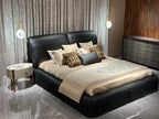 Luxury Leather Mattress with Fringe Detailing