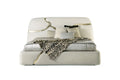 Luxury Upholstered Mattress with Gold Accents