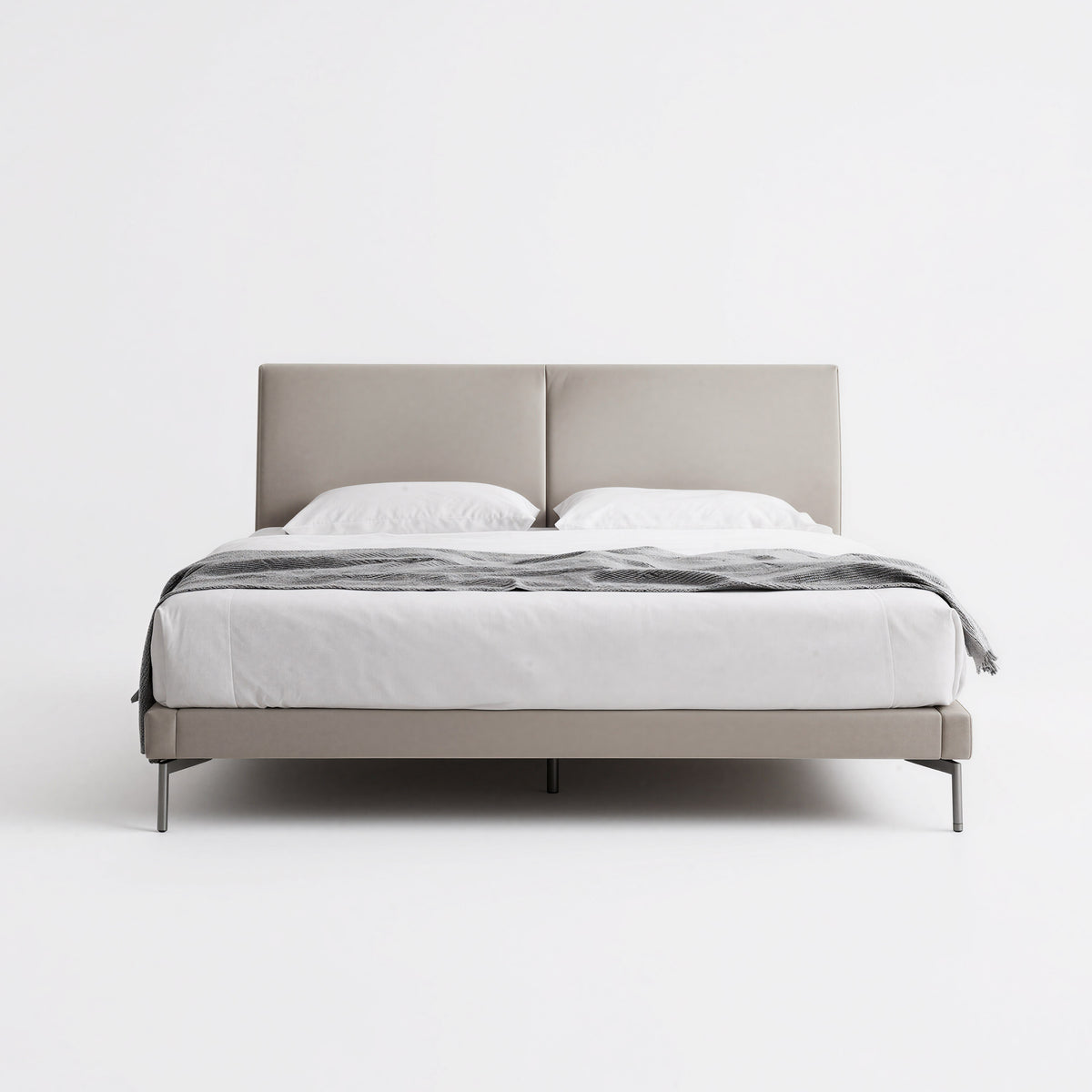 Split Headboard Simple Upholstered Bed MJ-C16