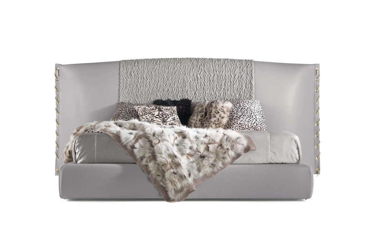 Luxury Upholstered Mattress with Decorative Lacing
