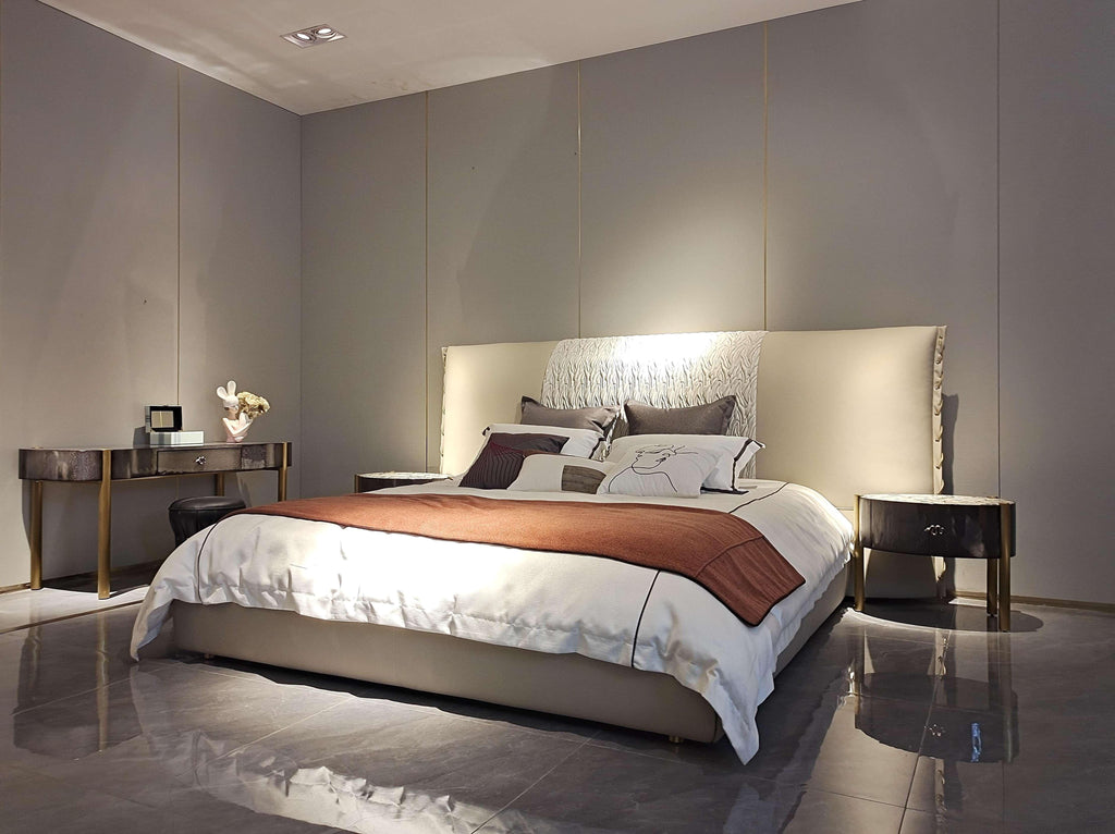 Luxury Upholstered Mattress with Decorative Lacing