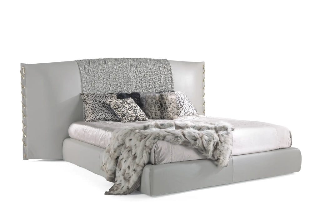 Luxury Upholstered Mattress with Decorative Lacing