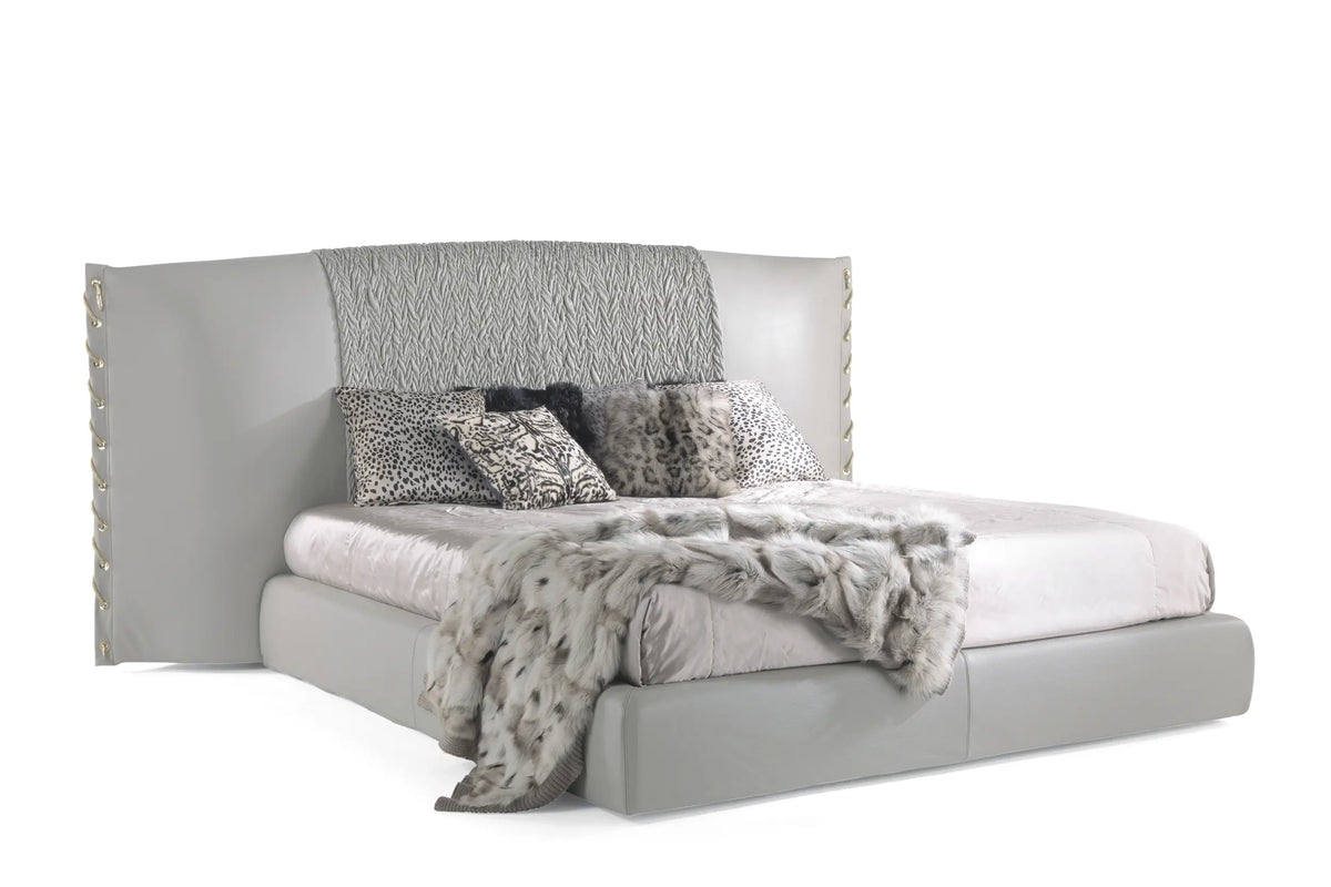 Luxury Upholstered Mattress with Decorative Lacing