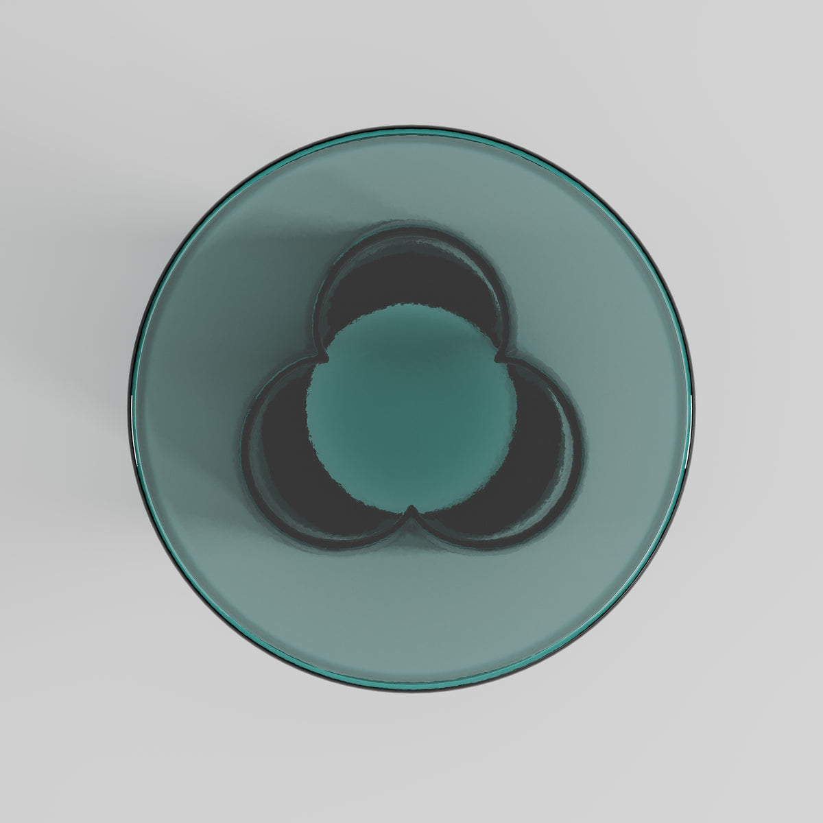 Tinted Glass Round End Table for High-end Interior Space 1725