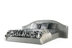 Luxury Animal Print Bed with Tufted Headboard