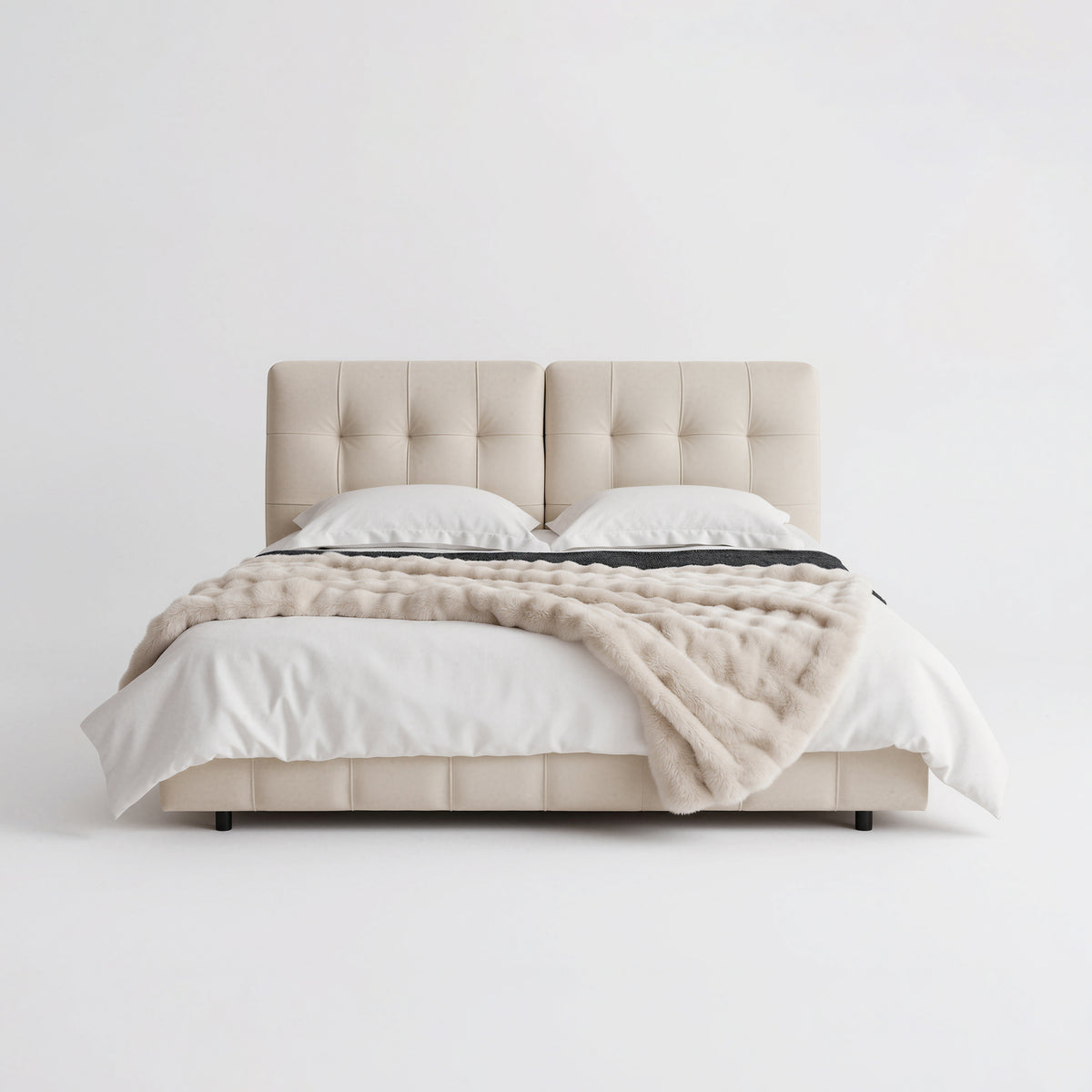 Classic Chesterfield Tufted Upholstered Bed MJ-C19