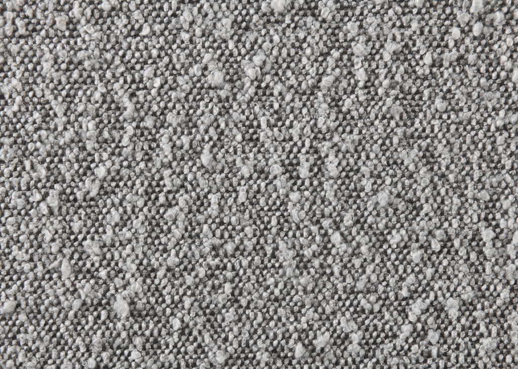 Gray Boucle Queen Bed