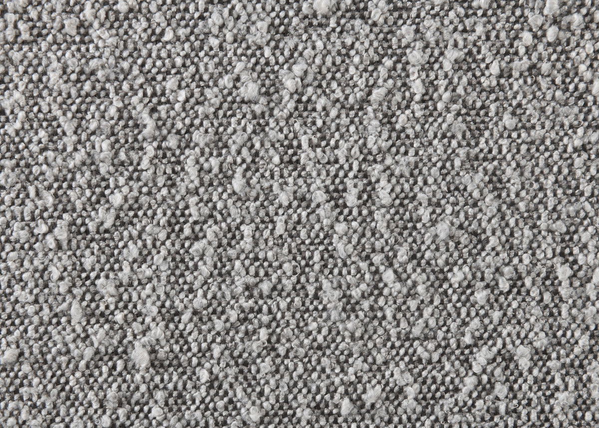 Gray Boucle Queen Bed