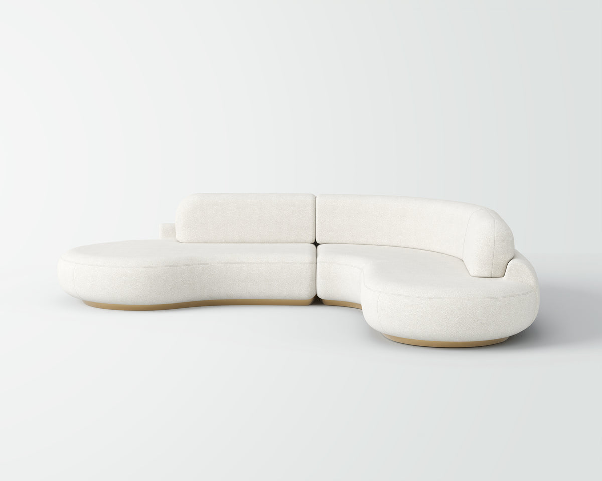 Soft Upholstered Arc Sofa for Living Space QY-S1323
