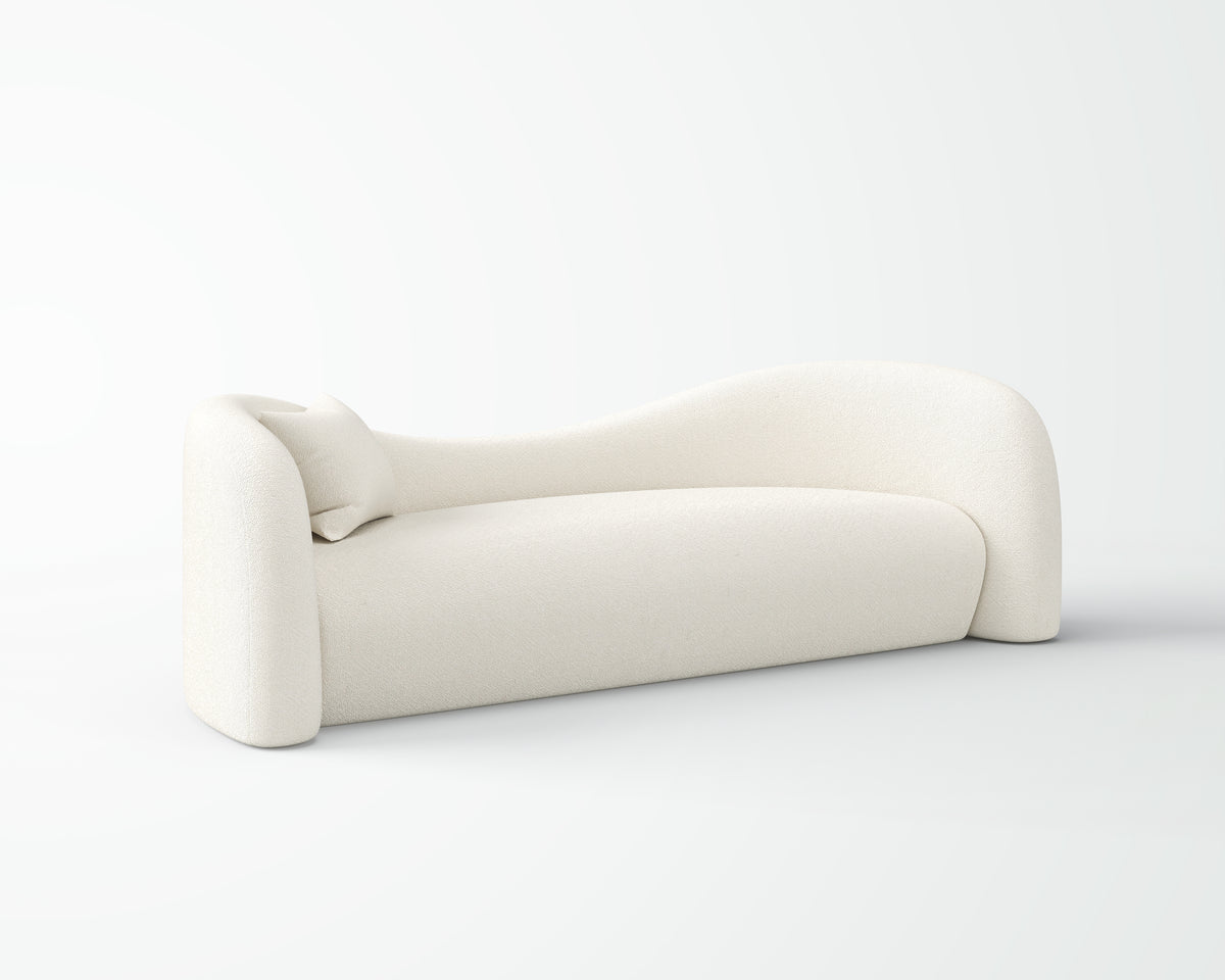 Minimalist Curved Sofa for Apartment Lounge QY-S1343