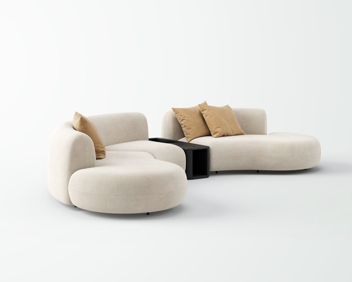 Custom Curved Modular Sofa for High-end Residence QY-S1619