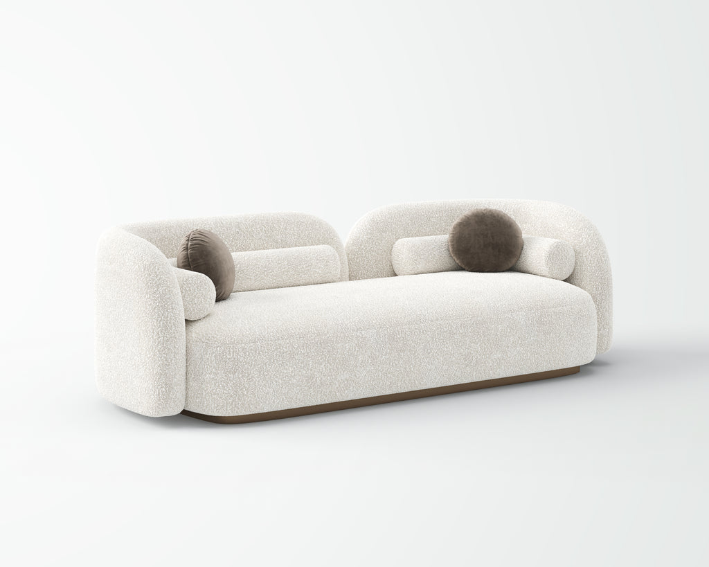 Modern Curved Sectional Sofa for Villa Living Room QY-S1283