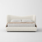 Plush Curved Upholstered Bed MJ-C28