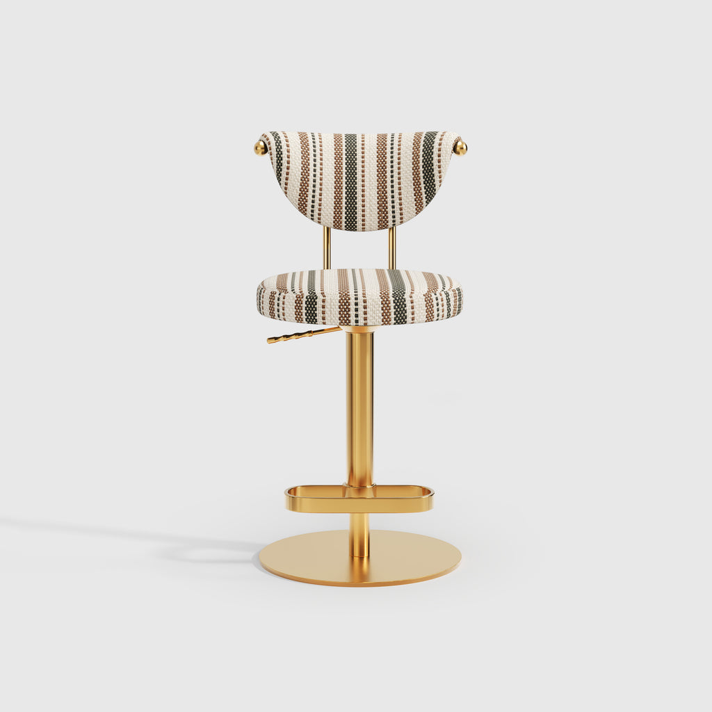Modern Striped Fabric Bar Stool BS-270