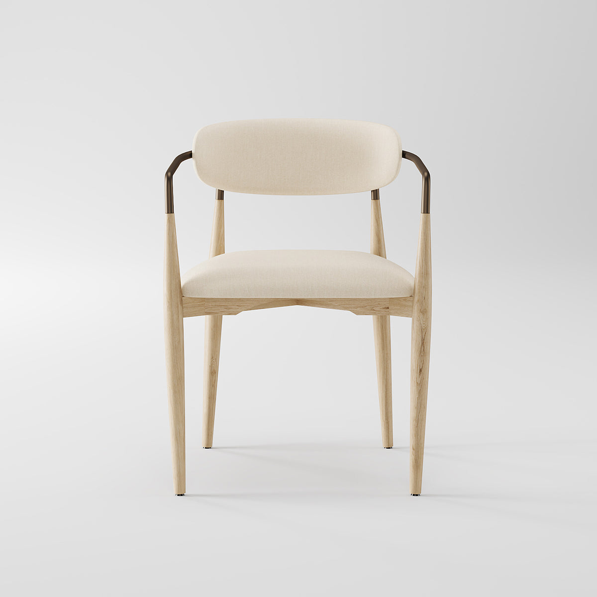 Light Solid Wood Frame Dining Chair for Home Dining Space DC-1002