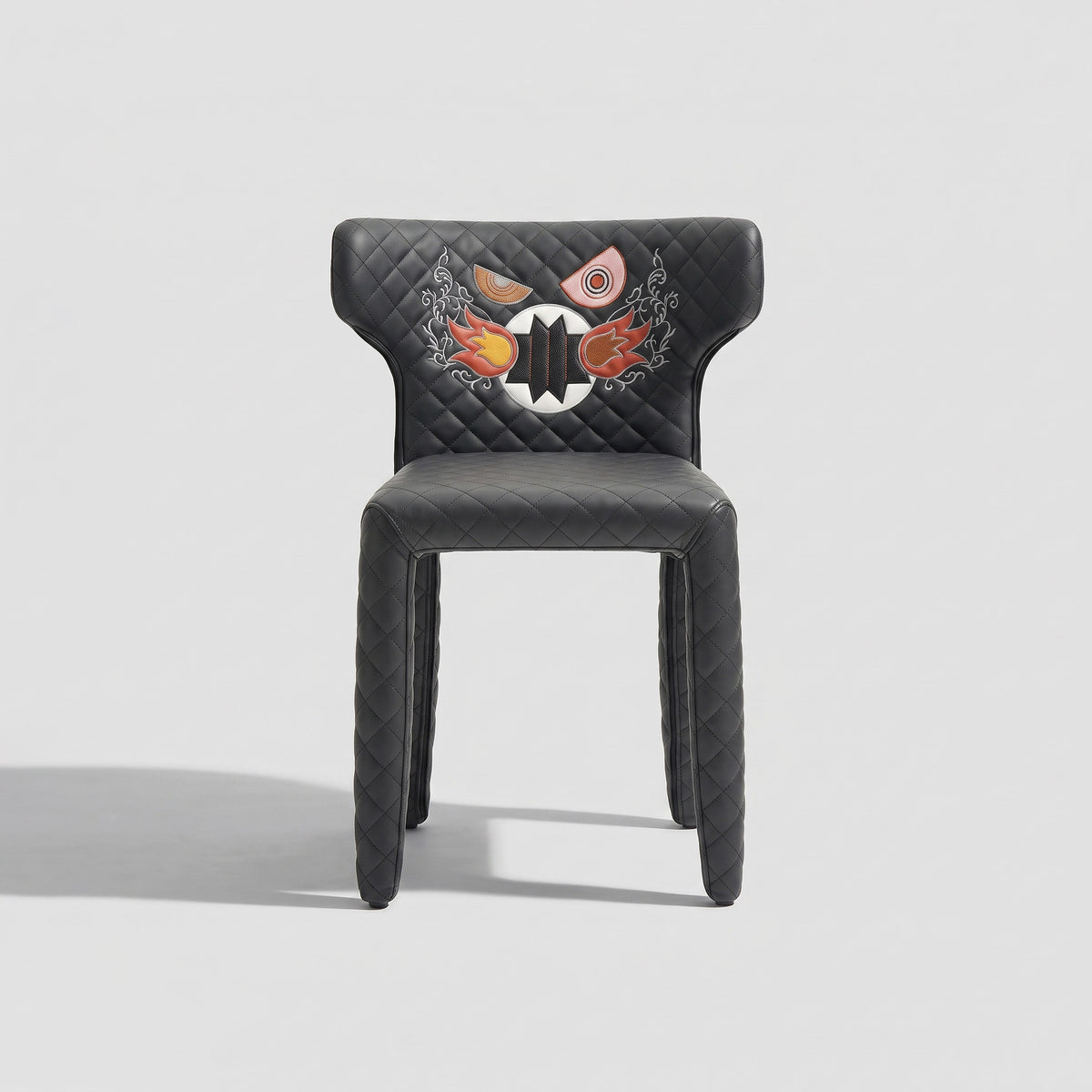 Art Printed Unique Shaped Dining Chair for Custom Interior MJ-CY35