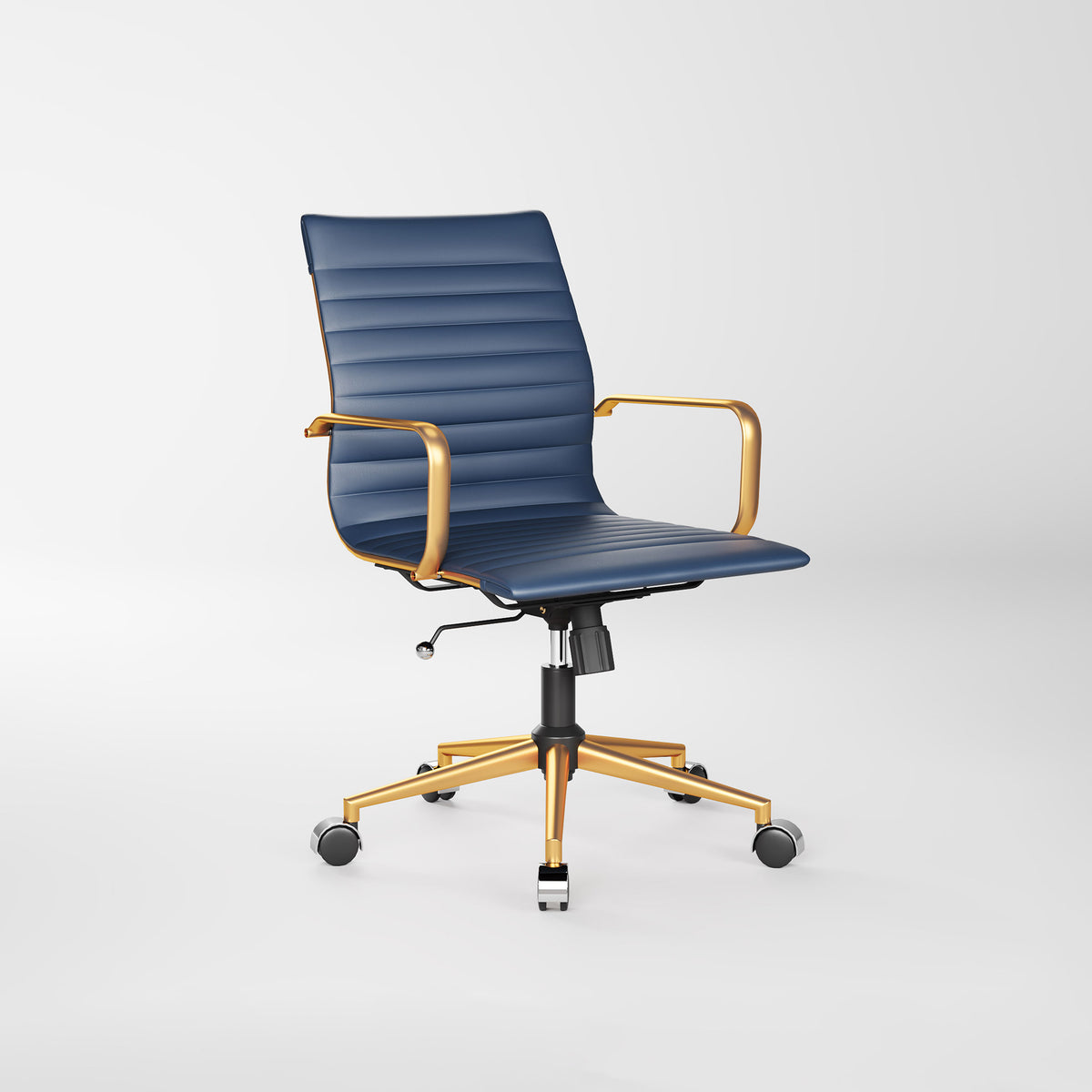 Vintage Leather Swivel Office Chair for Commercial Office LS-3011