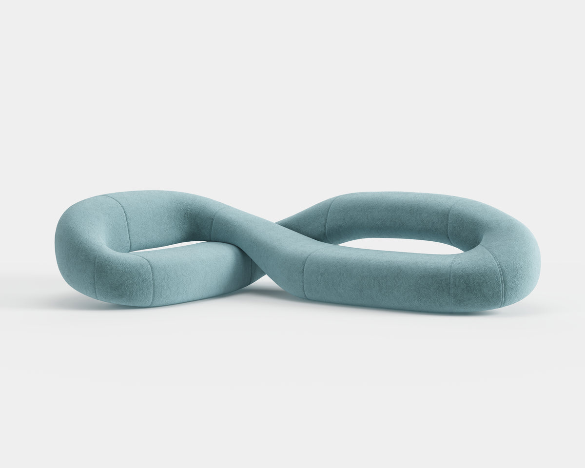Infinity Loop Sculpture Leisure Sofa for Custom Villa QY-S1335
