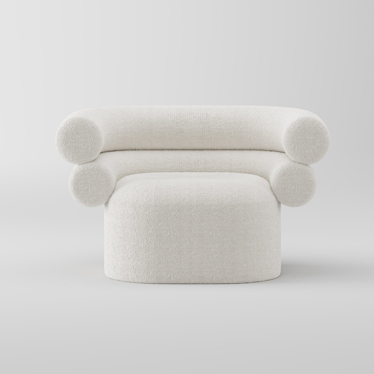 Minimalist Curved Accent Chair for Villa Living Room LC-1018