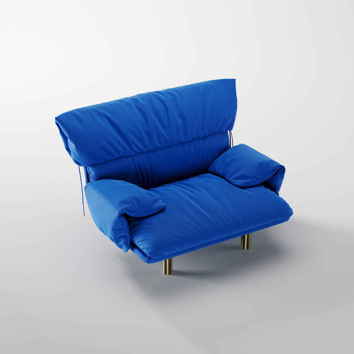 Bright Color Fabric Armchair for Commercial Lobby Projects LC-1012